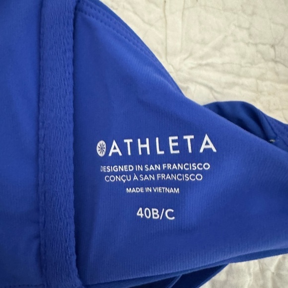 Athleta bra top square neck with underwire bikini top size 40 B/C - Picture 7 of 10